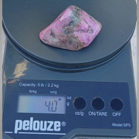 Gel Cobalto Calcite Specimen - High Quality! | New Moon  cobaltoan calcite from CONGO polished chunk 01 positivity HARMONY love